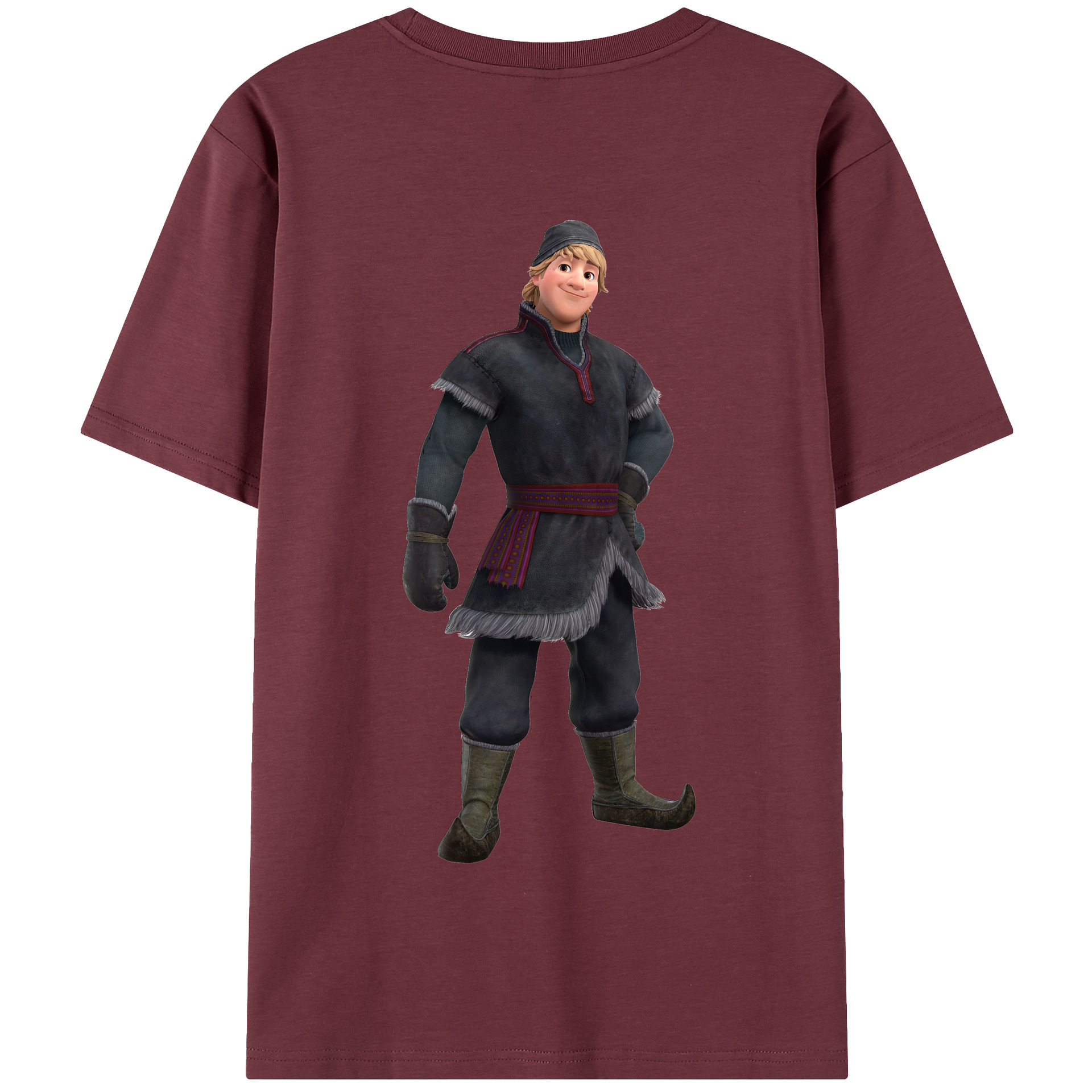 （画像用） アナと雪の女王 アンナ エルサ Frozen Anna Elsa 綿100％半袖Tシャツ（背面プリント）